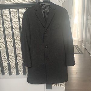Classic Charcoal Trench Coat for Men